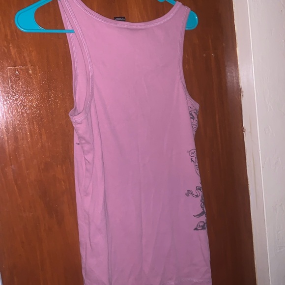 Harley Davidson Pink Graphic Muscle Tee Tank Top Round Neck Women’s Size L - Picture 4 of 4